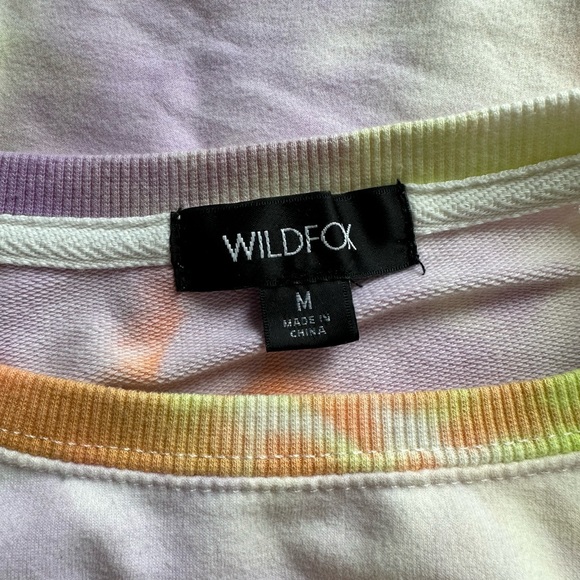 Wildfox Tiedye Cropped Sweatshirt - Picture 4 of 4